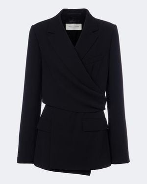 Dries Van Noten Cappotto A Portafoglio - Blu
