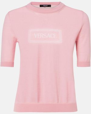 Versace Top Aus Strick - Pink