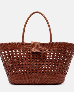 RIXO London X Dragon Diffusion Lucine Leather Tote Bag - Red