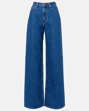 Blazé Milano Java High-Rise Wide-Leg Jeans - Blue