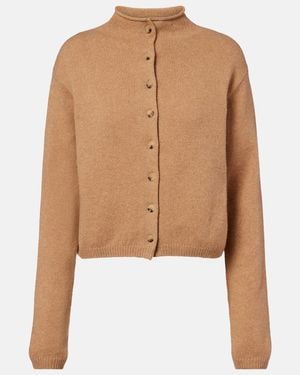 KHAITE Cardigan Annora - Marrone