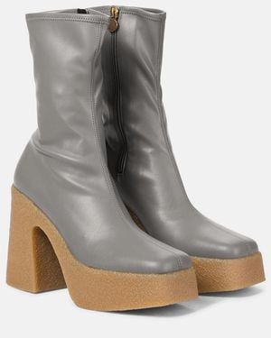 Stella McCartney Grey Skyla Heeled Boots