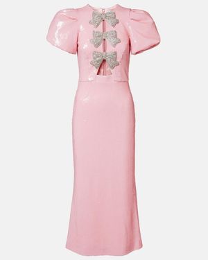 Rebecca Vallance Lydia Cutout Sequined Cocktail Dress - Pink