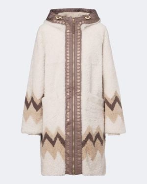 Bogner Cappotto Con Cappuccio Niva - Neutro