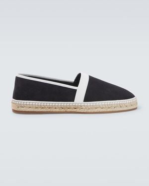 Manolo Blahnik Espadrilles Nerano Aus Veloursleder - Blau