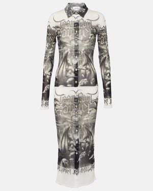 Jean Paul Gaultier 'the Diablo' Midi Dress - White