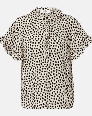 Chloé Top Aus Crepe De Chine Aus Seide - Schwarz