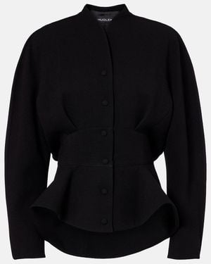 Mugler Jacke Re/Edit Aus Schurwolle - Schwarz