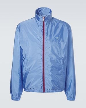 Prada High-Neck Zip Jacket - Blue