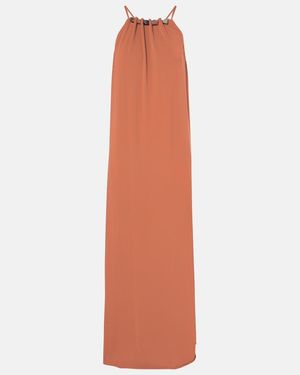 Eres Tiana Halterneck Maxi Dress - Orange