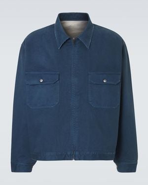 A.PRESSE Vintage Cotton Jacket - Blue