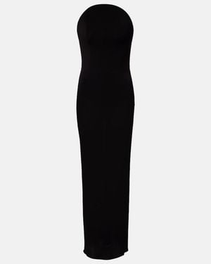 Alaïa Sheer Jersey Cocktail Dress - Black