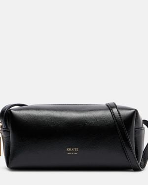 KHAITE Kye Mini Leather Crossbody Bag - Black