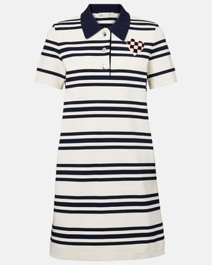 Tory Burch Striped Polo Dress - Blue