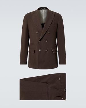 Brunello Cucinelli Leisure Fit Suit Dresses - Brown