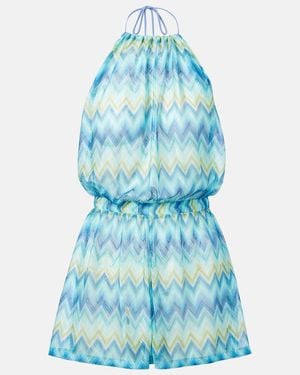 Missoni Zig Zag Romper - Blue