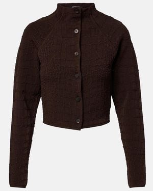 Jacquemus Cropped Cardigan - Black