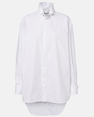 Phoebe Philo Oversized Cotton-Blend Shirt - White