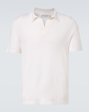 Gabriela Hearst Cashmere And Silk Polo Shirt - White