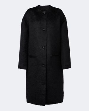 Loulou de Saison Orson Alpaca And Wool Coat - Black