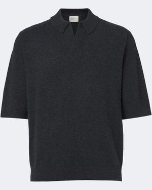 LeKasha Bale Cashmere Polo Jumper - Black