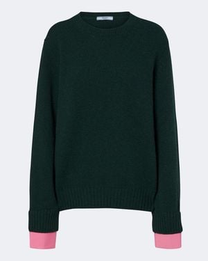 Prada Pullover Aus Wolle Und Kaschmir - Grün