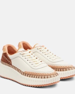 Chloé Nama Mesh Trainers - Natural