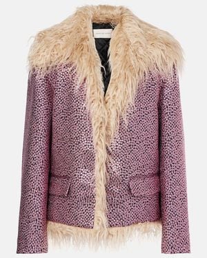 Dries Van Noten Embellished Jacket - Purple