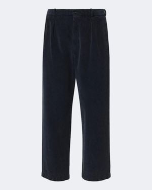 The Row Straight Hose Tuxo Aus Baumwollcord - Blau