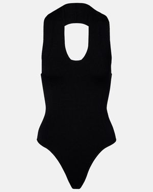 KHAITE Toto Halterneck Bodysuit - Black