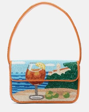 STAUD Schultertasche Tommy Small - Blau