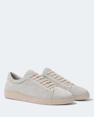 Eleventy Sneakers Aus Veloursleder - Weiß