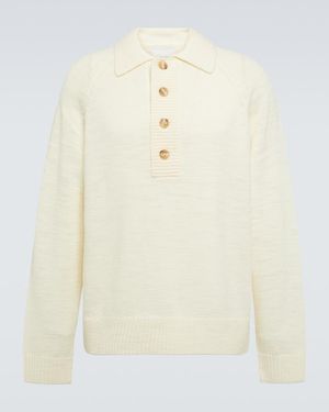 King & Tuckfield Wool Jumper - White