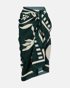 Eres Mandara Cotton And Silk Beach Cover-Up - Green