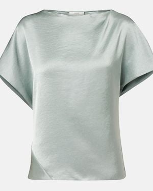 Vince Satin Top - Blue