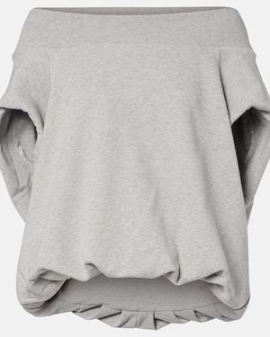 Dries Van Noten Cocoon Cotton Jersey Sweatshirt - Grey