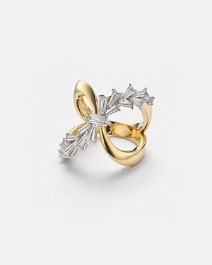 YEPREM 18Kt (750/1000) Ring With Diamonds - White