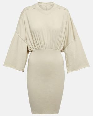 Rick Owens Drkshdw Tommy Jersey Minidress - Natural