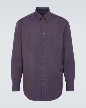 Burberry Striped Wool Shirt - Purple