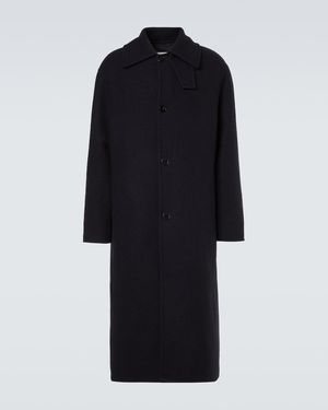 Moncler Genius Jil Sander Daunenmantel Aus Schurwolle - Schwarz