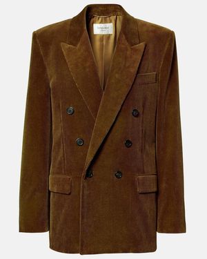 Saint Laurent Cotton Corduroy Blazer - Brown
