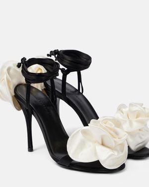 Magda Butrym Satin Sandals - Black