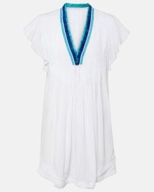 Poupette Sasha Fringed Minidress - White