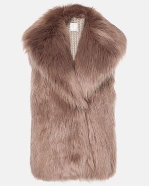Givenchy Faux Fur Vest - Brown