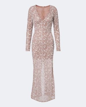 La Fuori Sequined Gown - Pink