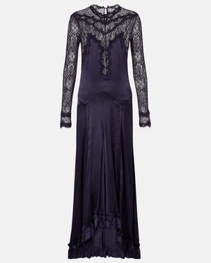 Isabel Marant Dolores Ruffled Dress - Blue