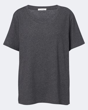 The Row Dera Cotton Jersey T-Shirt - Grey