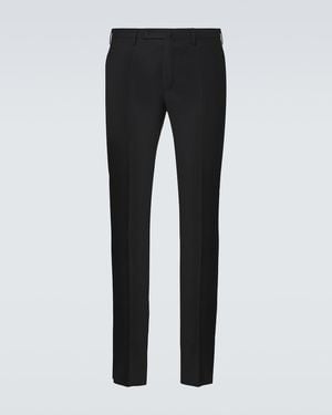 Slowear Wool Straight Trousers - Black