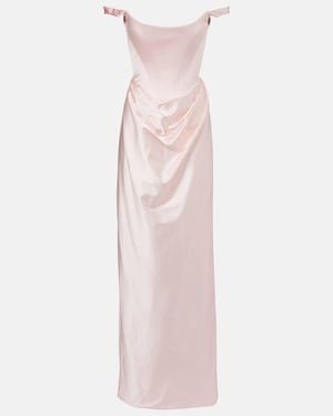 Vivienne Westwood Satin Bustier Gown - Pink