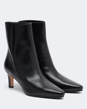 Veronica Beard Bottines Agnes En Cuir - Noir